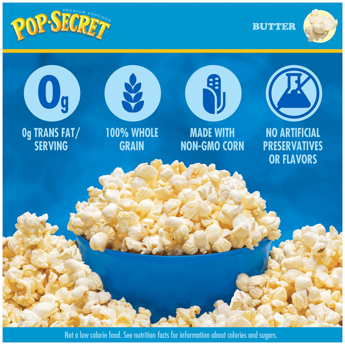 Pop Secret Microwave Popcorn, Butter, 3.2 Oz, 3 Ct