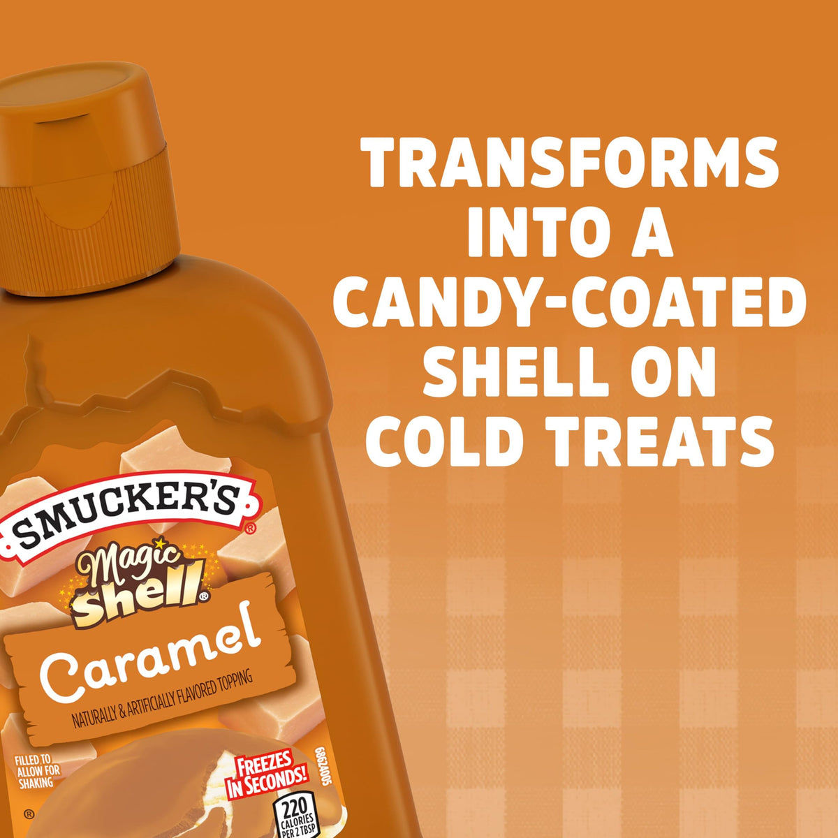 Smucker's Magic Shell Caramel Flavored Topping, 7.25 Ounces