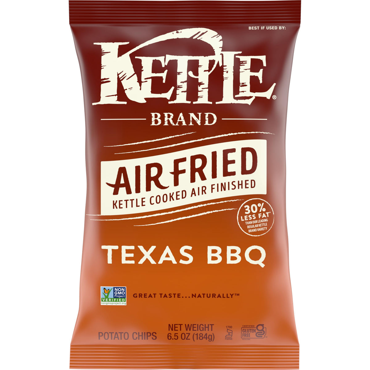 Kettle Brand Air Fried Texas BBQ Chips, 6.5 Oz Bag