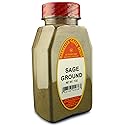 SAGE GROUND FRESHLY PACKED IN LARGE JARS, spices, herbs, seasonings 7 oz