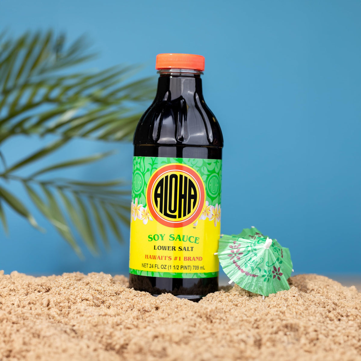 Aloha Shoyu - Lower Salt Soy Sauce with 25% Less Sodium - Versatile and Balanced Shoyu Sauce - Made in Hawaii - 24 oz. Bottle