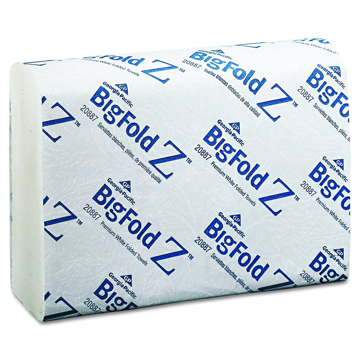 Georgia Pacific Professional 20887 BigFold Paper Towels, 10 1/5 x 10 4/5, White, 220 per Pack (Case of 10 Packs)