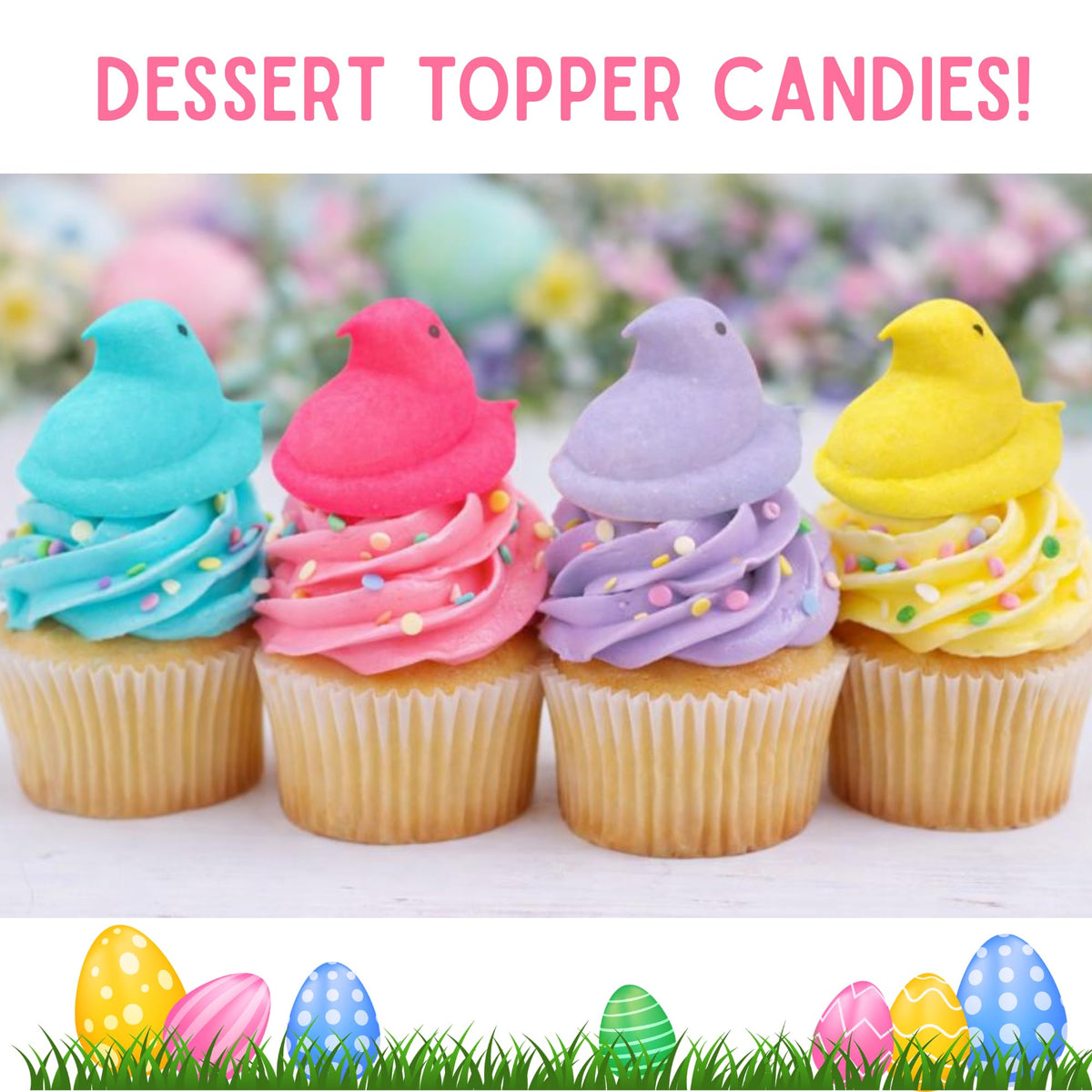 Cotton Candy Marshmallow Peeps, Easter Basket Stuffers, 5 Count Chicks, Pack of 3