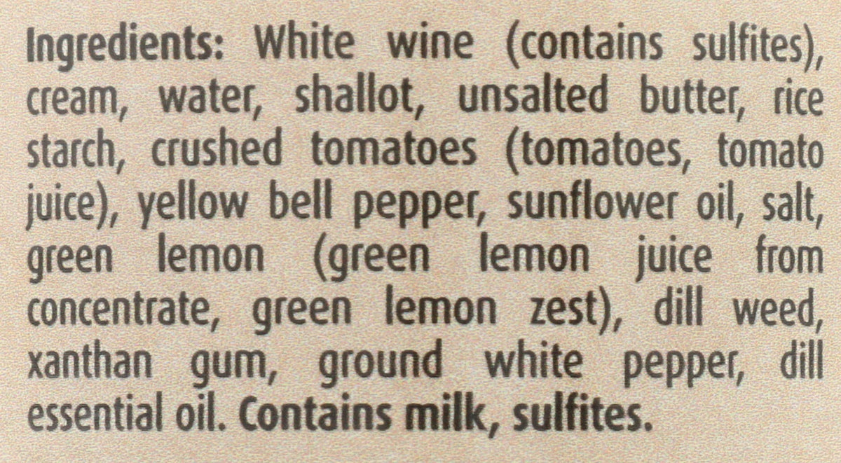Christian Potier Lemon & Dill Sauce, 6.35 OZ