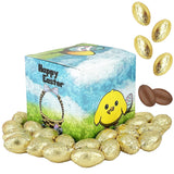 20 Pounds The Dreidel Company Easter Chocolate Golden Eggs - Gold Foil Wrapped Belgian Milk Chocolate Easter Eggs, Kosher Certified Dairy Party
