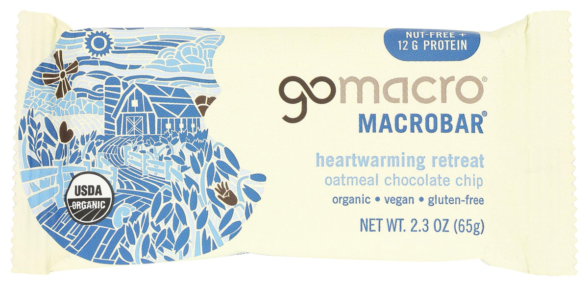 GoMacro Macrobar, Oatmeal Chocolate Chip, 2.3 Ounce