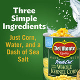 DEL MONTE FRESH CUT Golden Sweet Whole Kernel Corn, Canned Vegetables, 12 Pack, 8.75 oz Can