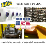 Elite PRO All Purpose Cleaning Pad, 6 Pack, Non Scratch, Dish Sponge, Scrubber, Made in USA. Large Thin Sponge for Kitchen and Household Use. Flexible