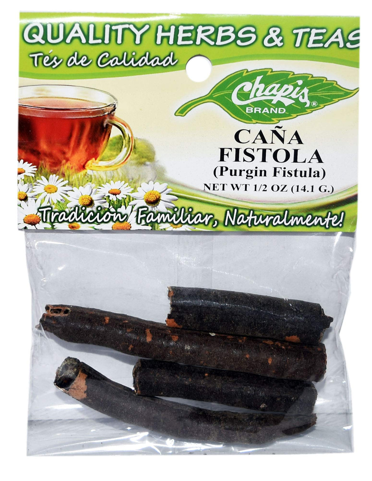 6 PIECES CHAPIS CANA FISTOLA NATURAL HERBS HIERBAS Net Wt. 1/2 oz. (14 g)