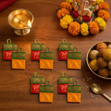 LOVENSPIRE Handbag Style Mini Haldi Kumkum Packets for Pooja Thali - Decorative Sindoor & Turmeric Powder Combo for Wedding & Housewarming Favors