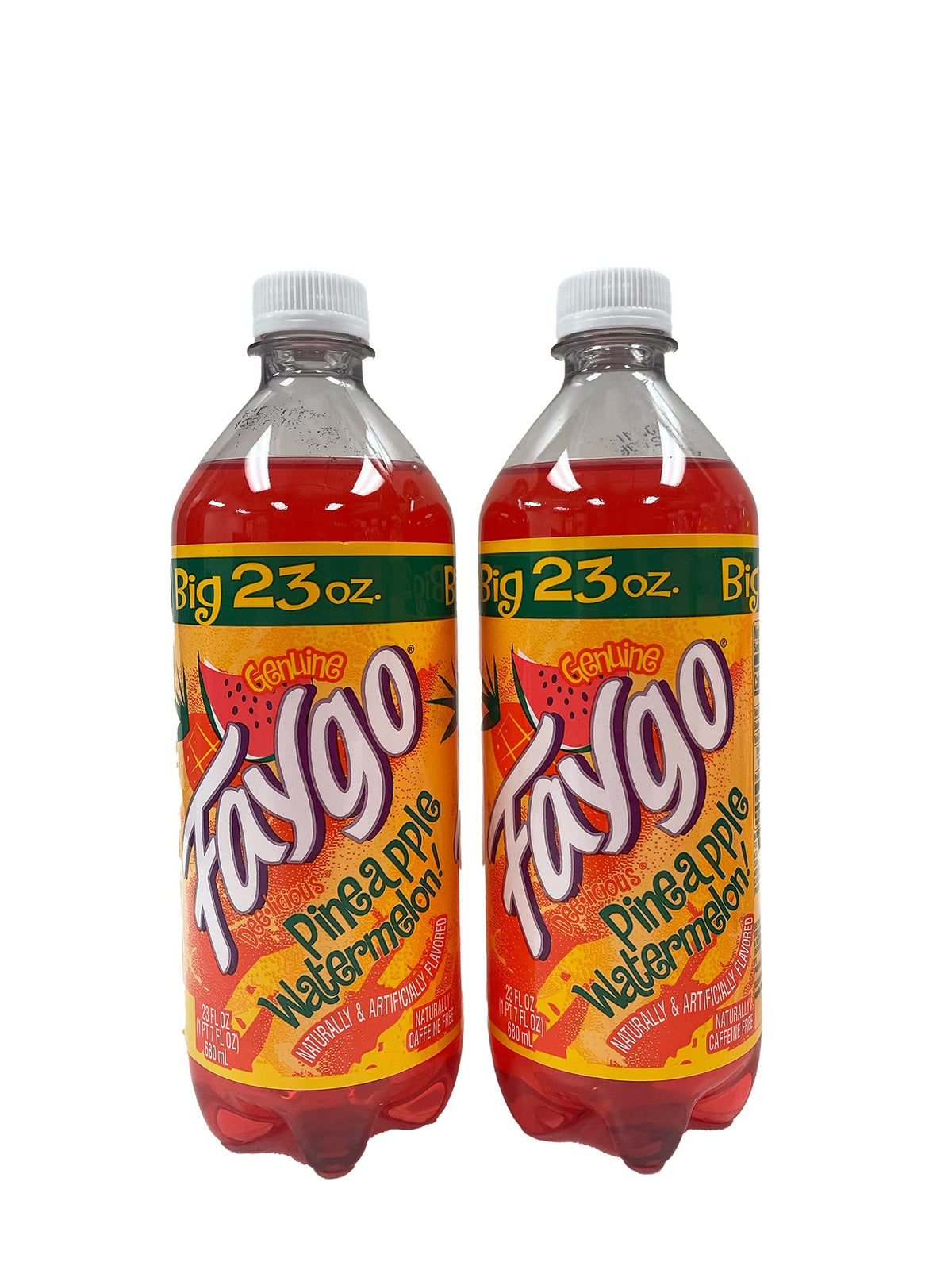 Faygo Pineapple Watermelon 2-Pack 23 Fl Oz Bottle 2 Count