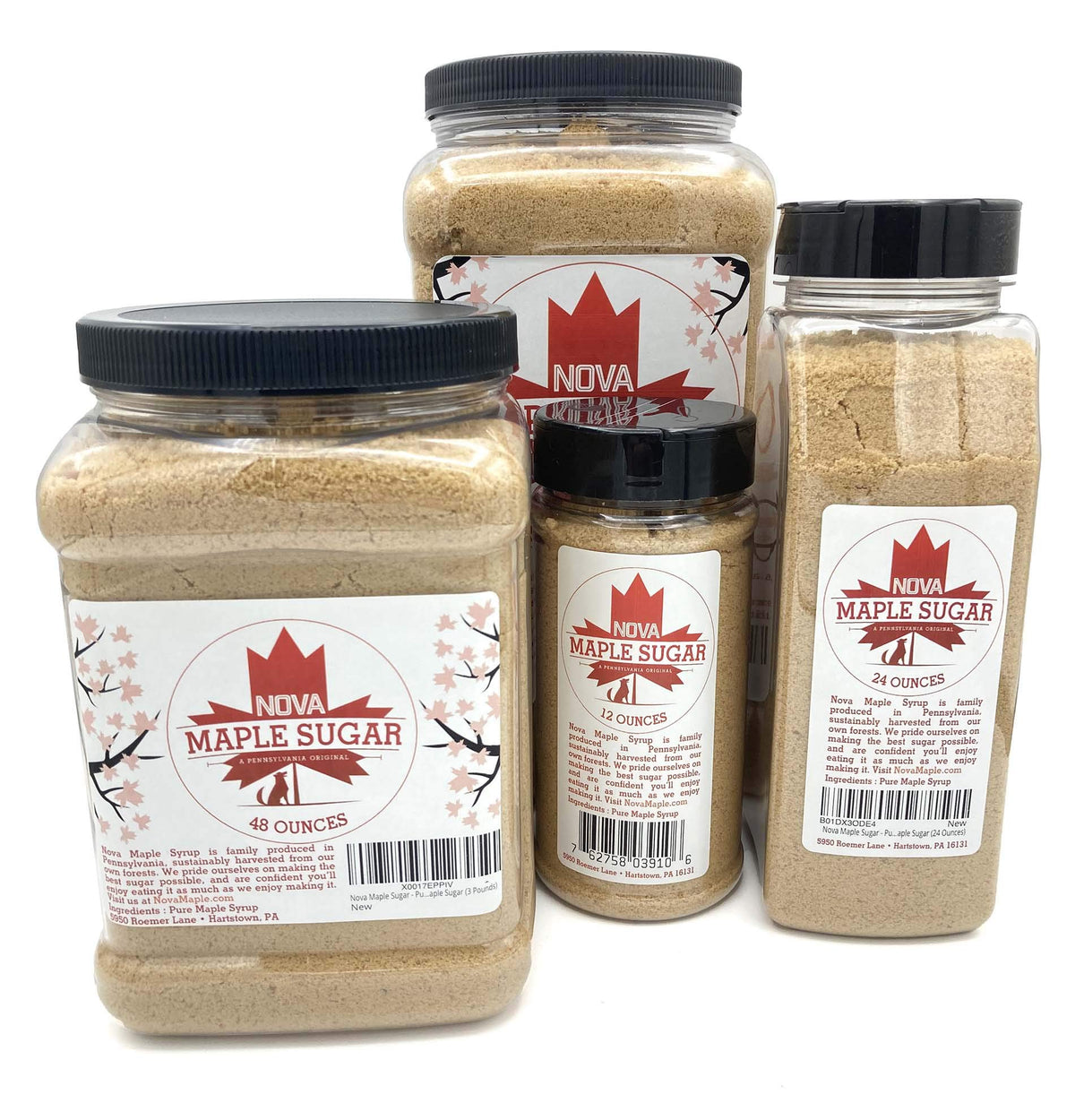 Nova Maple Sugar - Pure Grade-A Maple Sugar (24 Ounces)