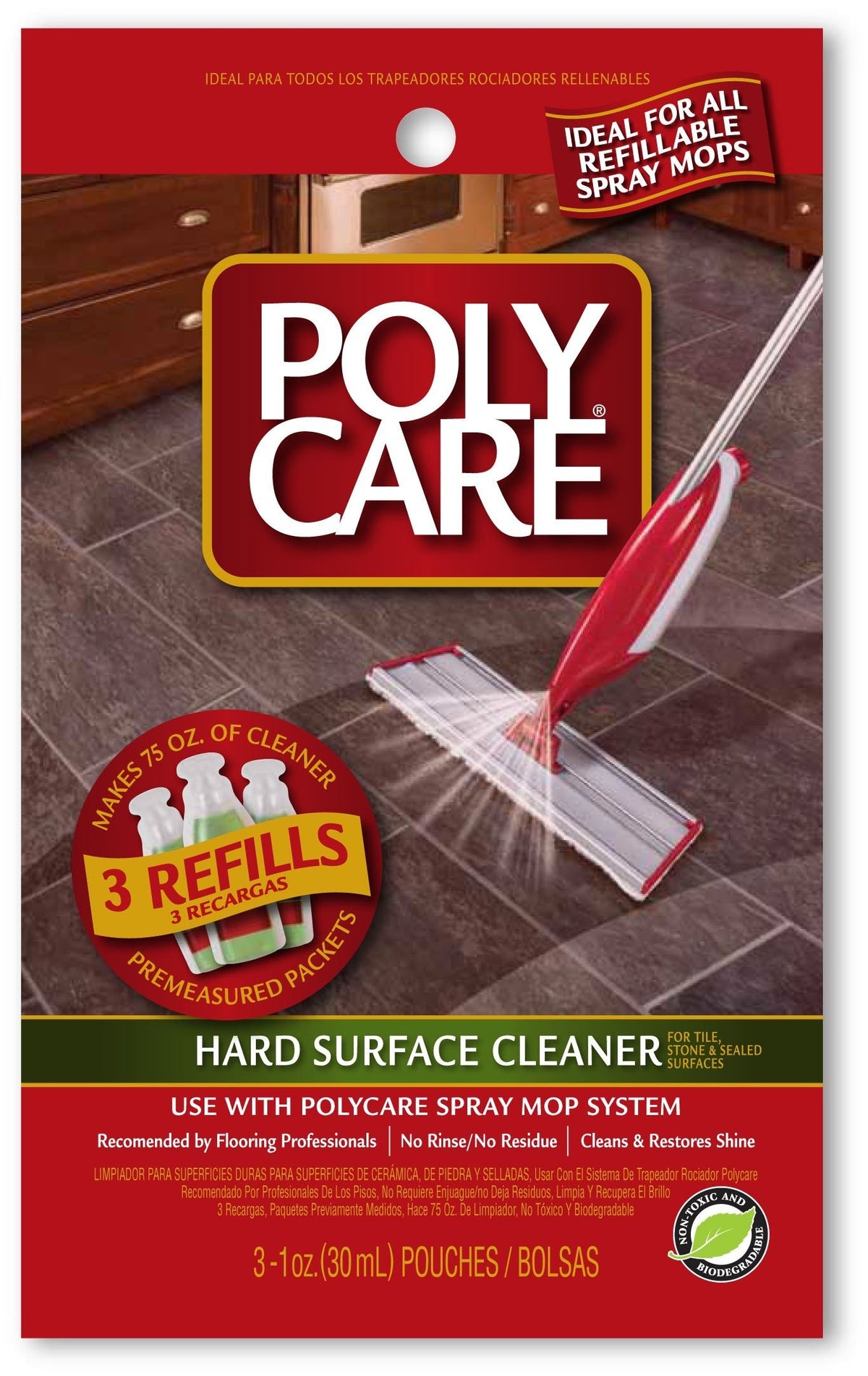 Polycare® Hard Surface Cleaner Refills for Polycare Spray Mop