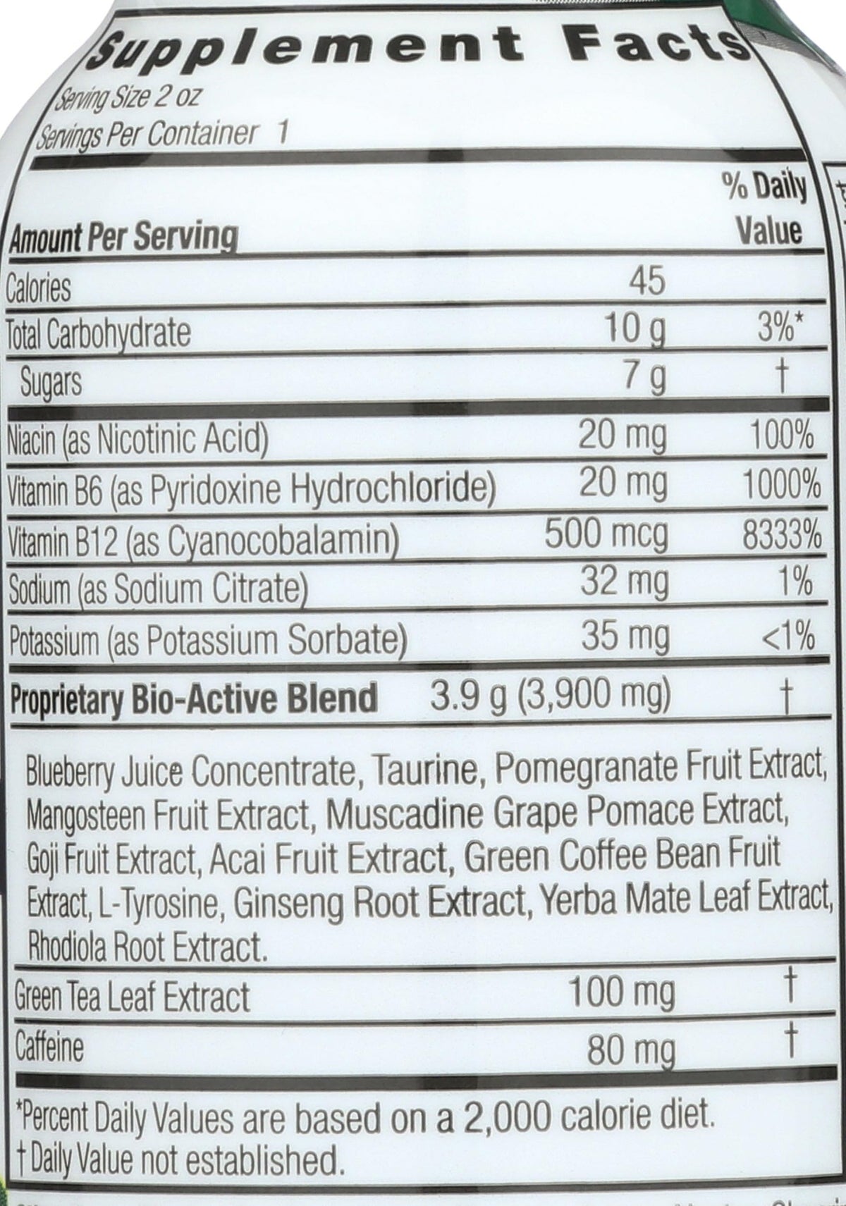 Nature's Answer Green Tea Energy Display Center Case, 12 Count