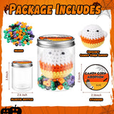 Poen Candy Corn Desk Toy Operation Christmas Gift Crochet Candy Corn DIY Toy Plush Handmade Doll Ghost Spooky Creepy Horror Gift for Kids Classroom