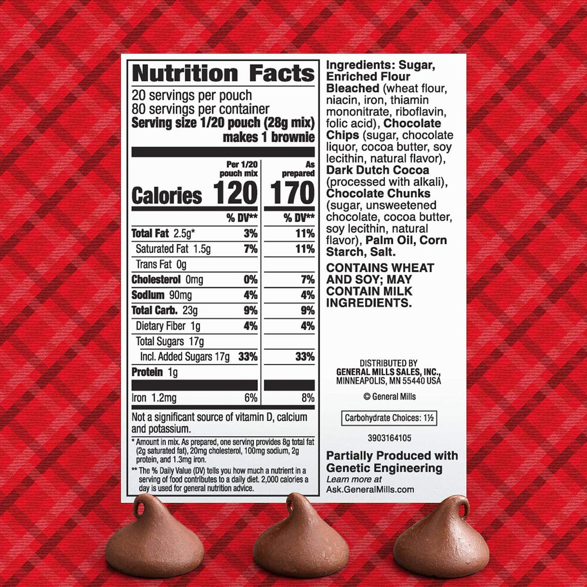 Betty Crocker's Hershey's Triple Chocolate Brownie Mix (20 oz. ea., 4 pk.)