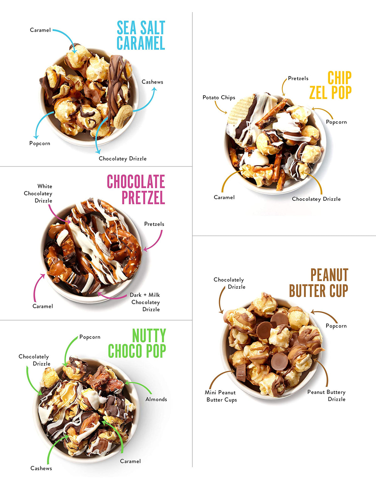 Funky Chunky | Tasting Kit 2 oz Gift Box | Gourmet Popcorn Gift