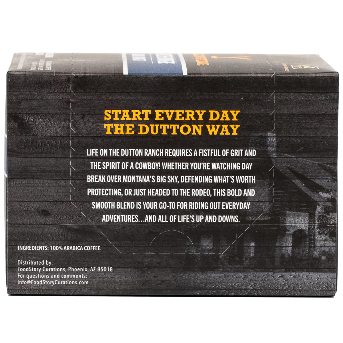 Yellowstone Ranch House Dark Roast Coffee, Single Serve Recyclable Pods/Cups, 100% Arabica Beans, 12 Count