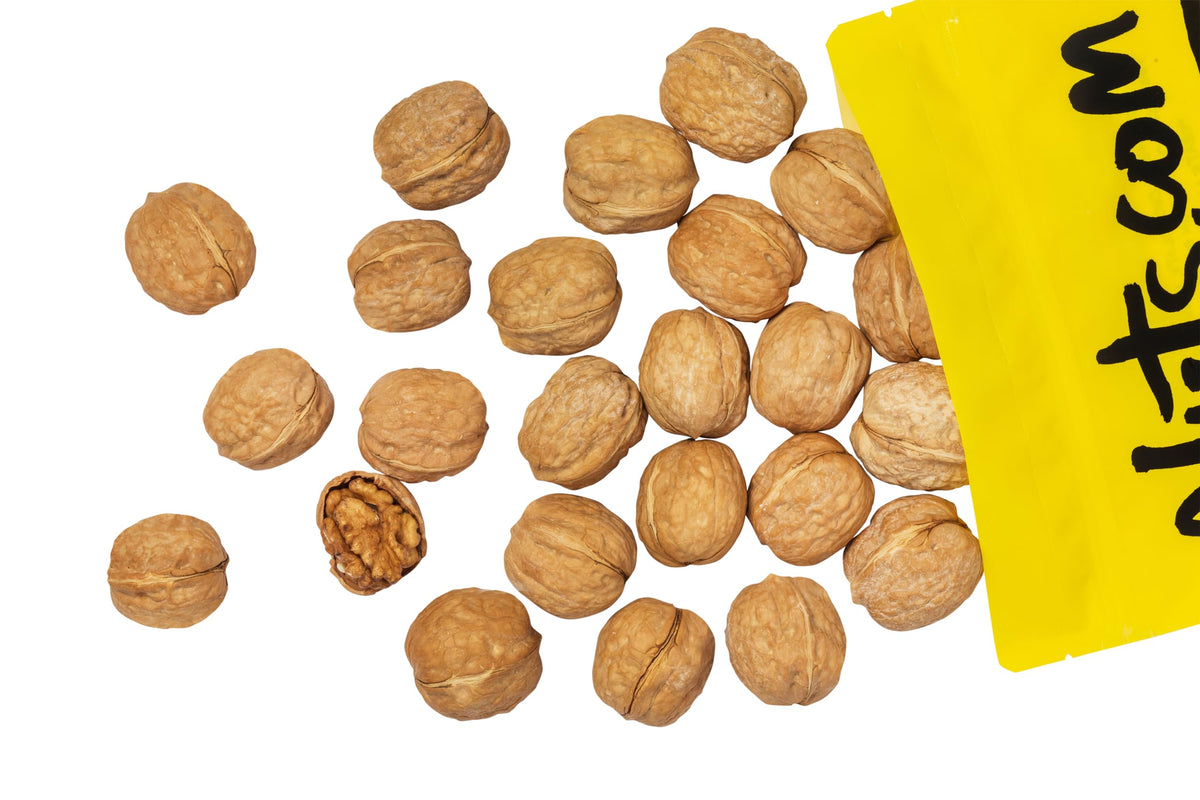 Nuts.com Whole Walnuts in Shell, 2 lbs - Fresh Unshelled Raw Walnuts with Buttery, Nutty Flavor