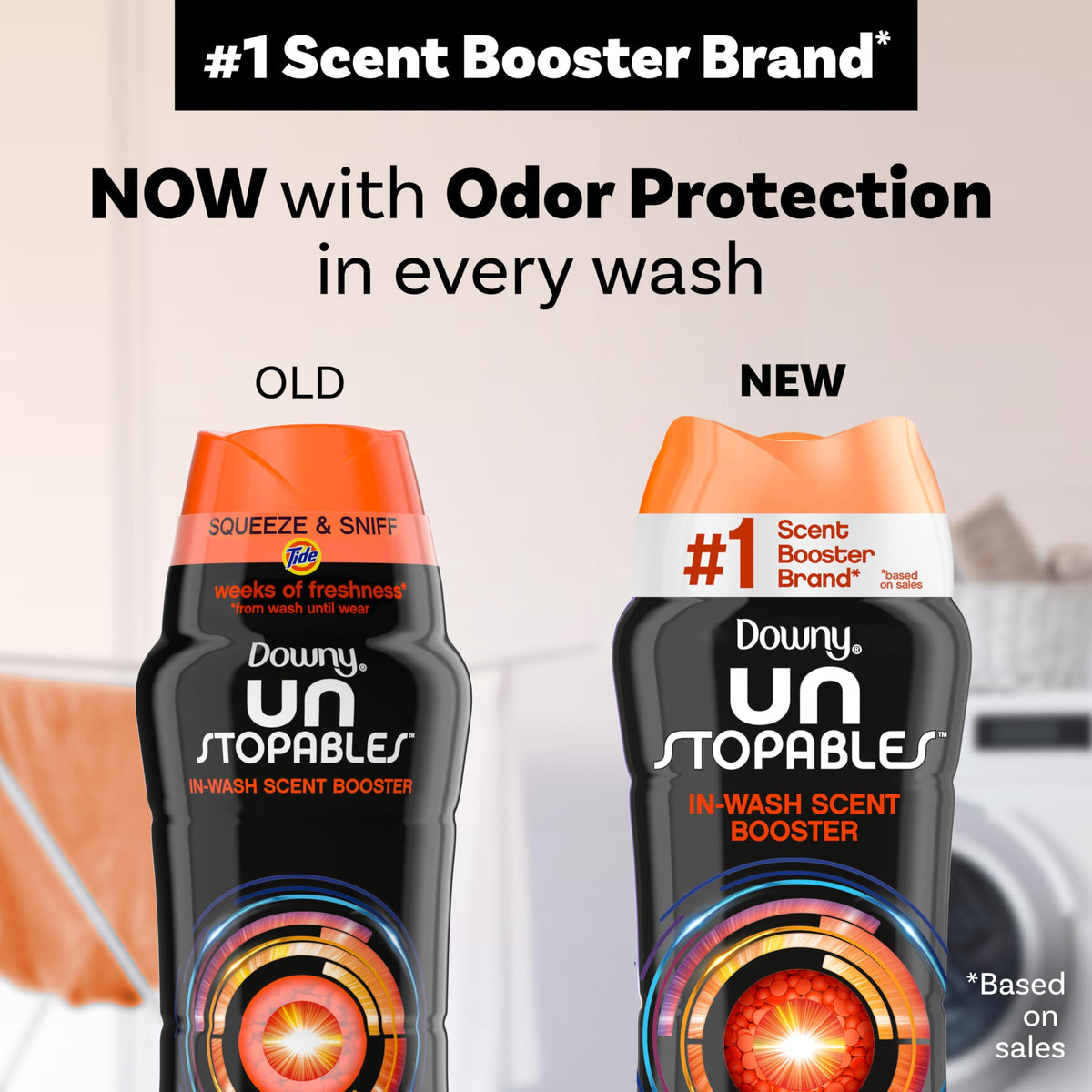 Downy Unstopables In-Wash Laundry Scent Booster Beads, Tide Original, 18.2 oz