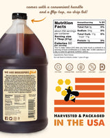 Desert Creek Honey - 100% Unfiltered, Pure, Raw Honey from Texas - Natural Sugar Substitute - One Gallon of Bulk Unprocessed, Unpasteurized American Honey - Harvested by Our Own Beekeepers