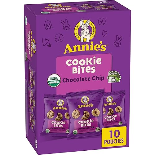 Annie's Organic Chocolate Chip Cookie Bites, 10 Pouches, 10.5 oz