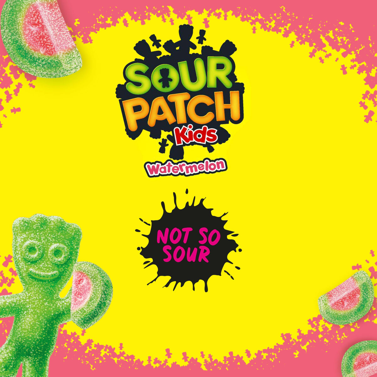 SOUR PATCH KIDS Watermelon Soft & Chewy Gummy Candy, Family Size, Bulk Candy, 1.8 lb