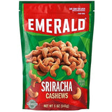 Emerald Nuts, Sriracha Cashews, 5 Oz (Pack of 2)