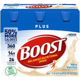 Boost Plus Complete Nutritional Drink (Vanilla + Chocolate, 8 Fl Oz (Pack of 2))