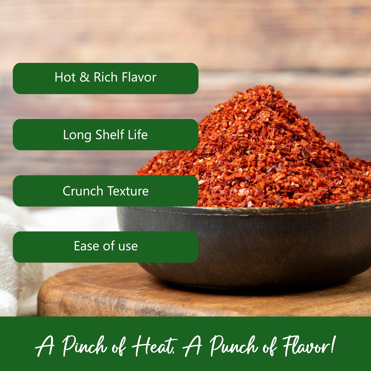 NPG Sichuan Chili Flakes 5 lb, Medium Hot Crushed Red Pepper Bulk