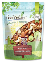 Food to Live - Mixed Raw Nuts, 1 Pound Cashews, Brazil Nuts, Walnuts, Almonds, Unsalted, Raw, Kosher, Vegan, Bulk