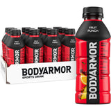 BODYARMOR Sports Drink, Fruit Punch, Electrolyte Drink Hydration, 16 Fl Oz Bottles (12 Pack), Flavored Coconut Water with B Vitamins & Antioxidants