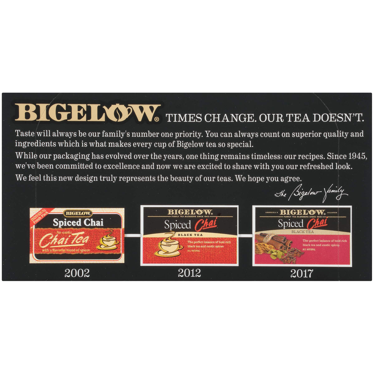 Bigelow Spiced Chai Tea (6x20 Bag )