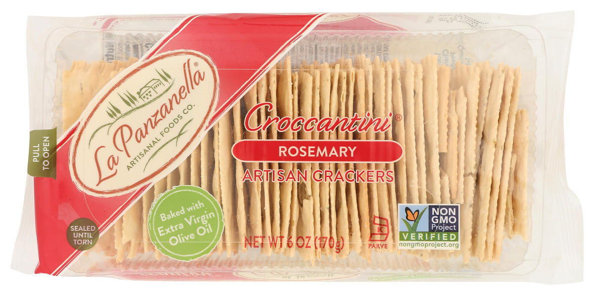 La Panzanella, Rosemary Mini Croccantini Cracker, 6 Ounce