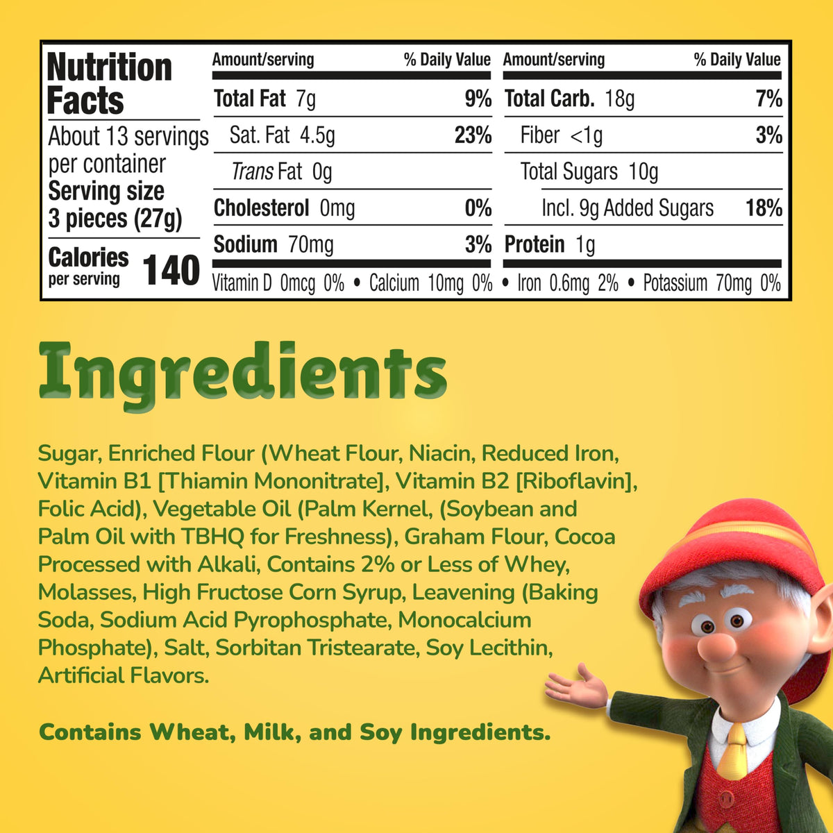 Keebler Fudge Deluxe Grahams, 12.5oz