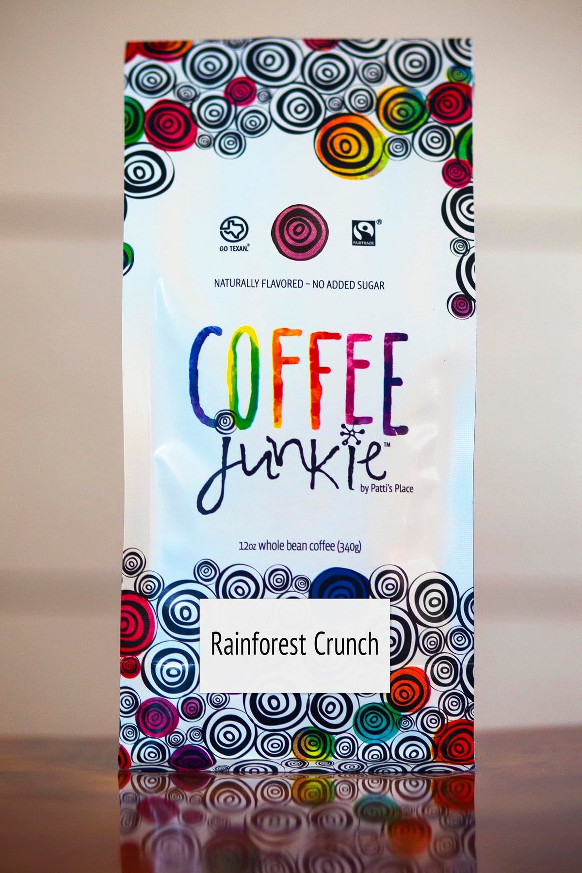 Coffee Junkie-Rainforest Crunch Coffee- 12oz Ground Coffee