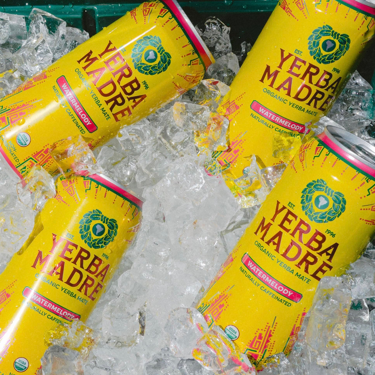 Yerba Madre Organic Yerba Mate, Energy Drink Alternative, Watermelody, 150mg Plant Based Caffeine, Smooth Energy & Focus, No Jitters or Crash, 15.5 Oz