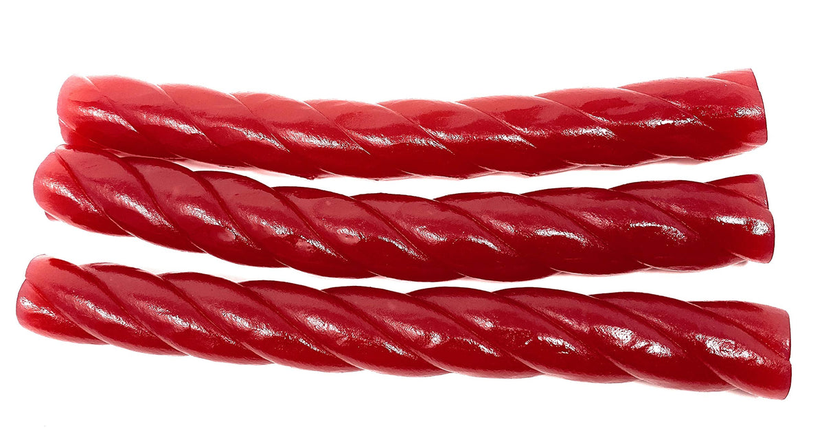 Scandi Candy, Swedish Raspberry Licorice Mega Sticks (Big Hallonskruv Mega) (2.200 Lbs)