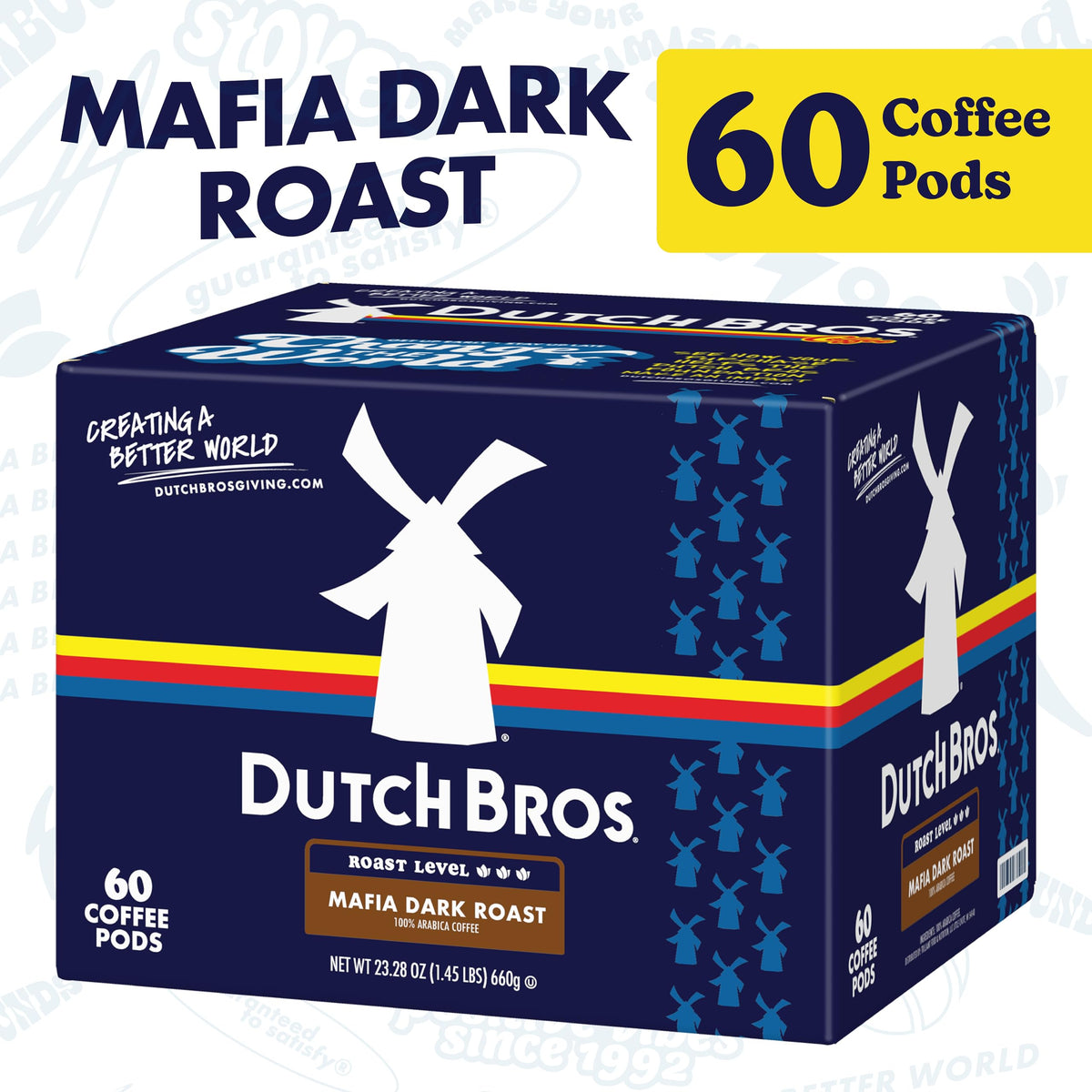 Dutch Bros® Mafia Dark Roast, 60 Count, Dark Roast, Single Serve Coffee Pods for Keurig K-Cup Brewers