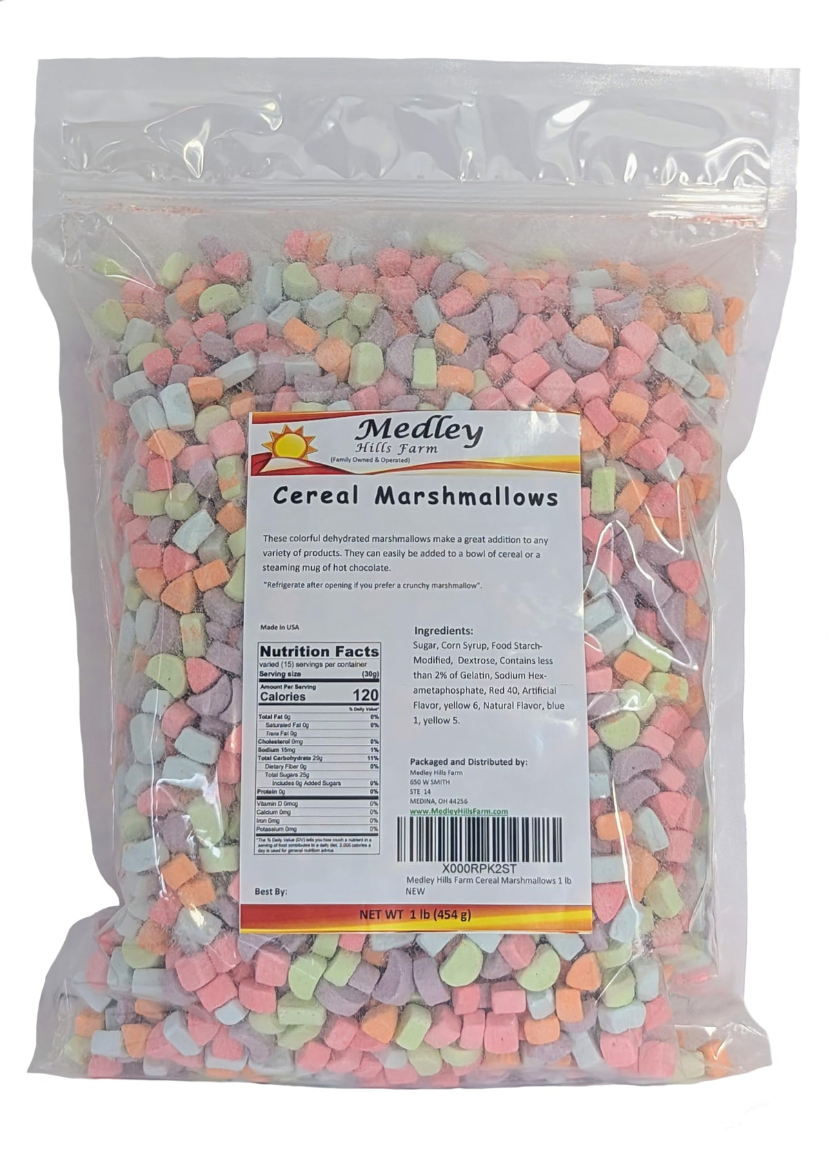 Medley Hills Farm Dehydrated Cereal Marshmallows 1 lb