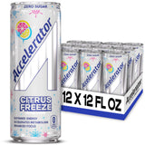 Accelerator Active Energy Drink, Citrus Freeze 12oz can (12 pack)