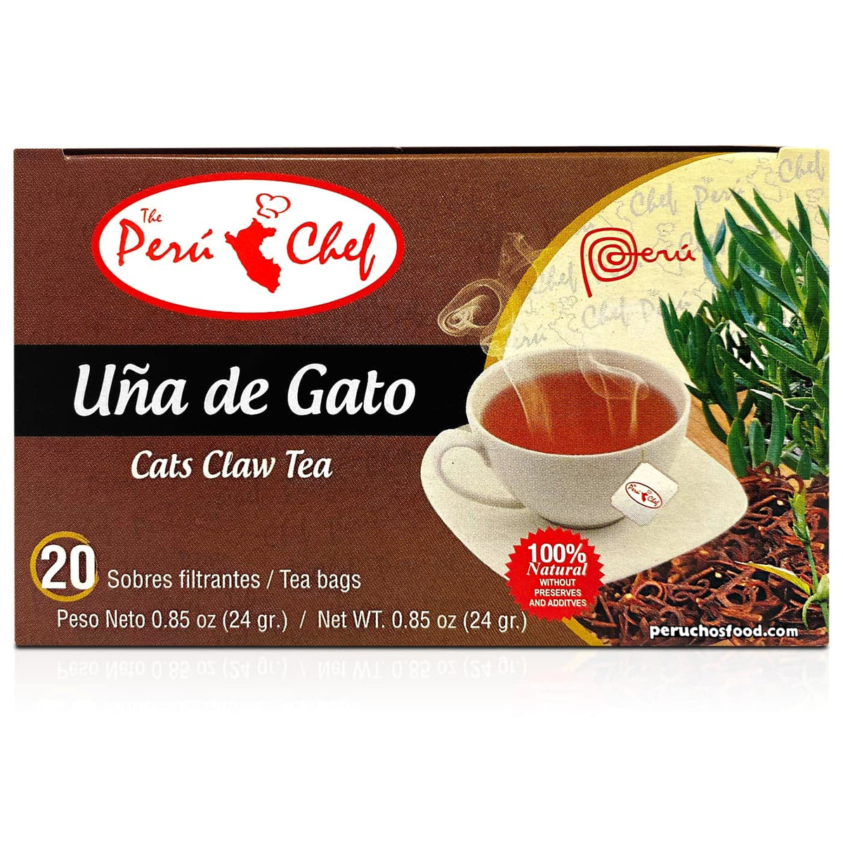 Peruchef Te Una de Gato 60 sobres | 60 tea bags Cats claw Tea 3 Pack