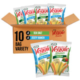 Sensible Portions Veggie Straws Multi-Pack, Sea Salt and Zesty Ranch Flavor, Gluten-Free Chips, Individual Snacks, 0.75 Ounce Bag, 10-Pack