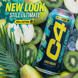 C4 Ultimate Energy Drink with Zero Sugar, 300mg Caffeine, 16oz Pack of 12