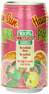 Hawaiian Sun Nectar, Pass-O-Guava, 11.5-Ounce (Pack of 24)