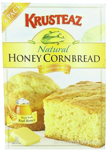 Krusteaz Natural Honey Mix, Cornbread and Muffix, 60 Ounce