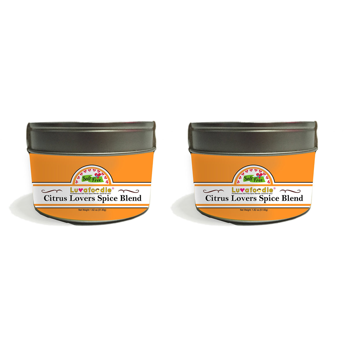 Luvafoodie Two Pack Salt-Free Citrus Lovers Spice Blend