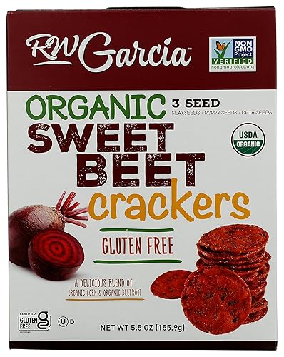 RW GARCIA Organic Sweet Beet Crackers, 5.5 OZ