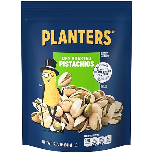 PLANTERS Dry Roasted Pistachios, 12.75 oz Bag