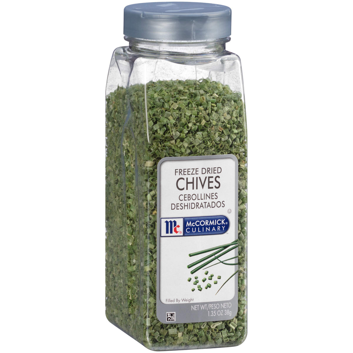 McCormick Culinary Freeze Dried Chives, 1.35 oz - One 1.35 Ounce Container of Dried Chives, Use on Eggs, Potatoes, Fish, Soups, Salads and More